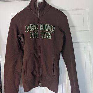 Abercrombie + Fitch Track style Zip Up Sweatshirt
